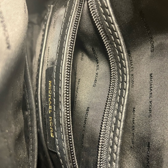 Michael Kors Black Backpack with Gold Details - Picture 6 of 11